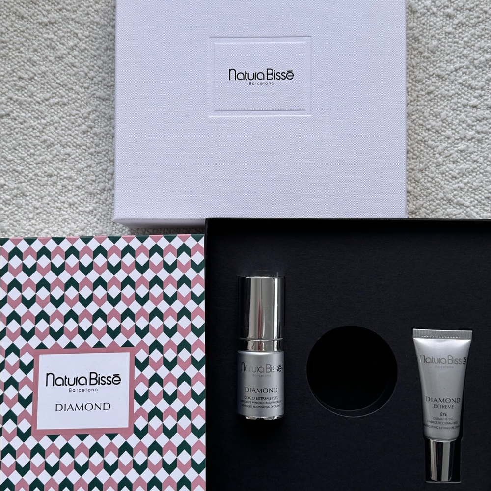 BNIB Natura Bisse Barcelona Diamond Extreme Set-Extreme Eye & Glyco Extreme Peel